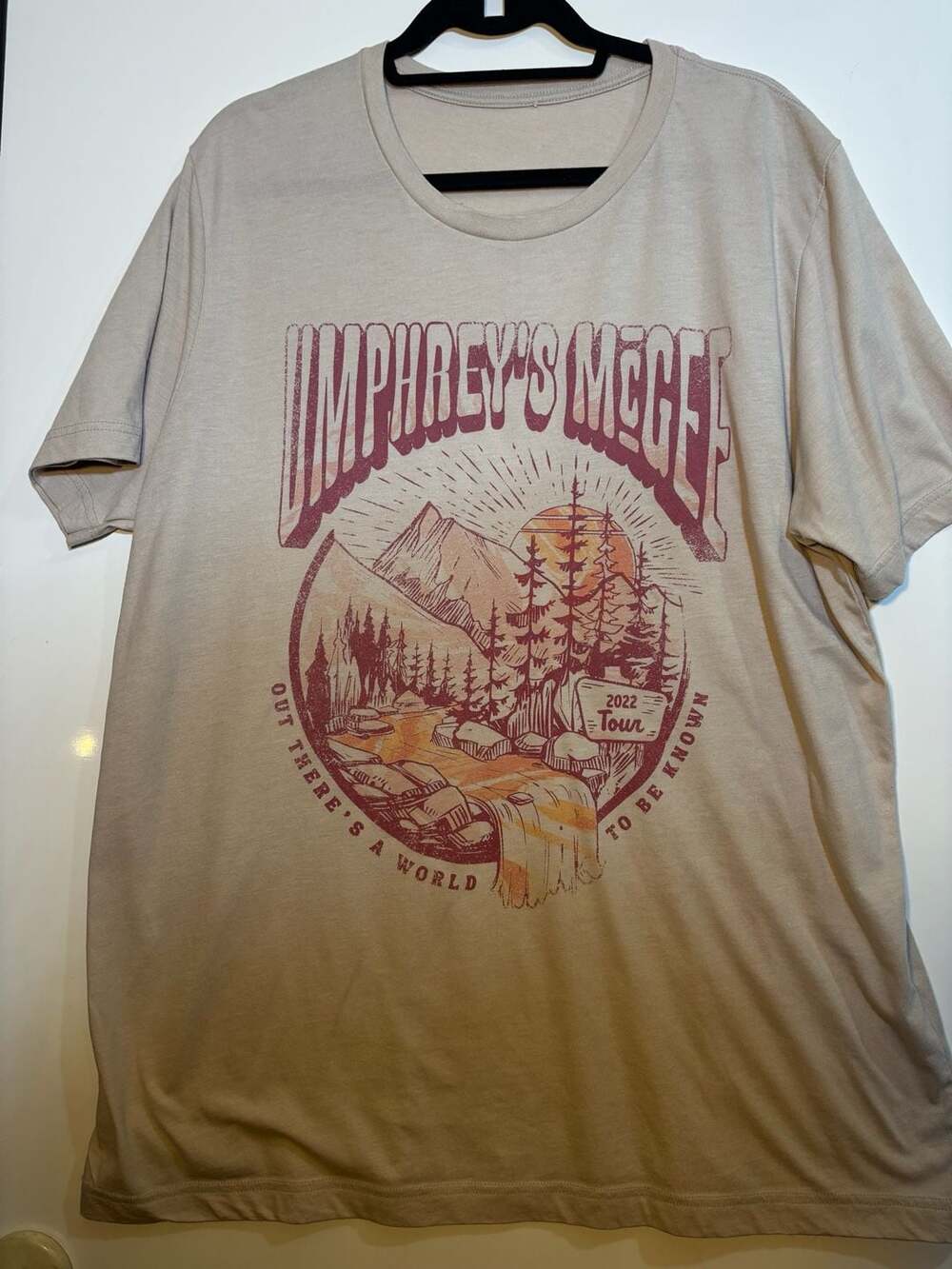 Umphrey's McGee Summer 2022 Tour Graphic T-Shirt Tan Men's